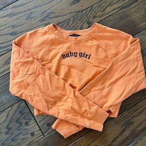 Babygirl cropped crewneck